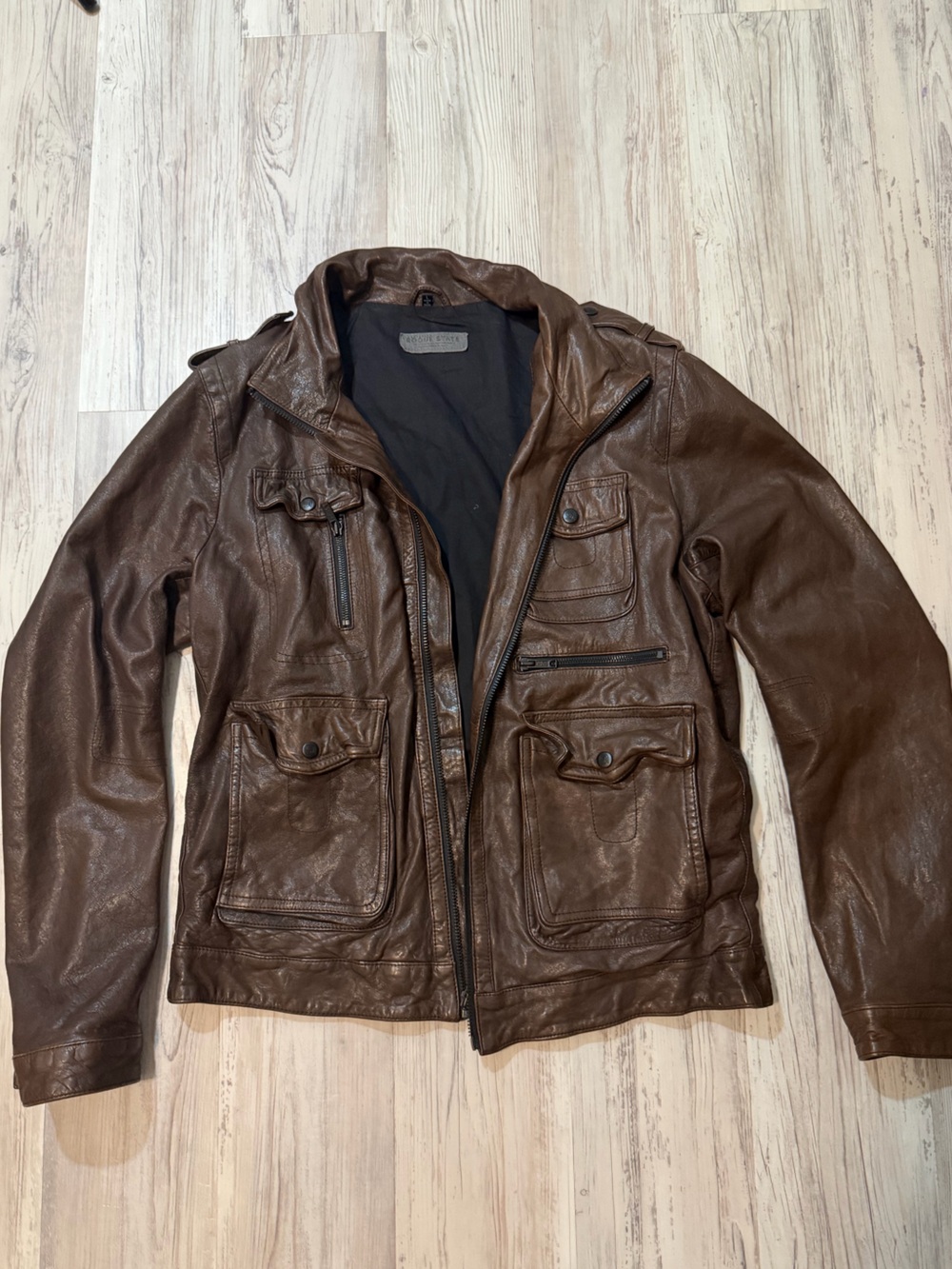 Men's Brown Leather Jacket